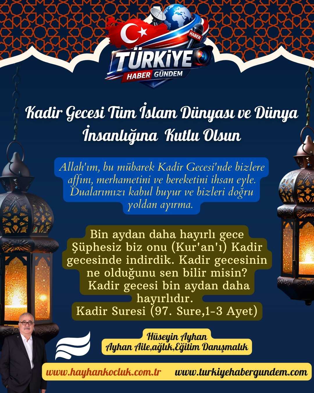 Kadir Geceniz Kutlu Olsun