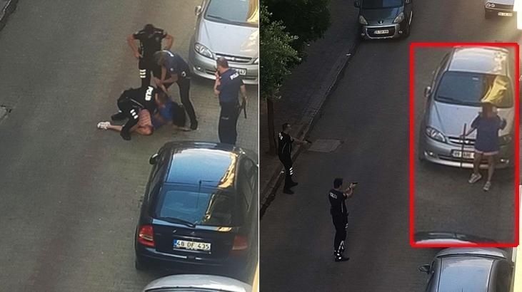 Aydın'da 'Samuray kılıçlı' dehşet! Polisi alarma geçiren genç kız etkisiz hale getirildi