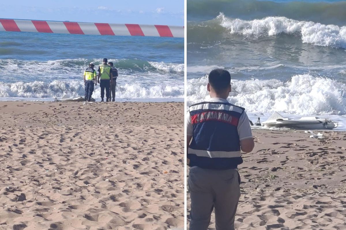 Bartın'da plaja mühimmat yüklü insansız hava aracı vurdu