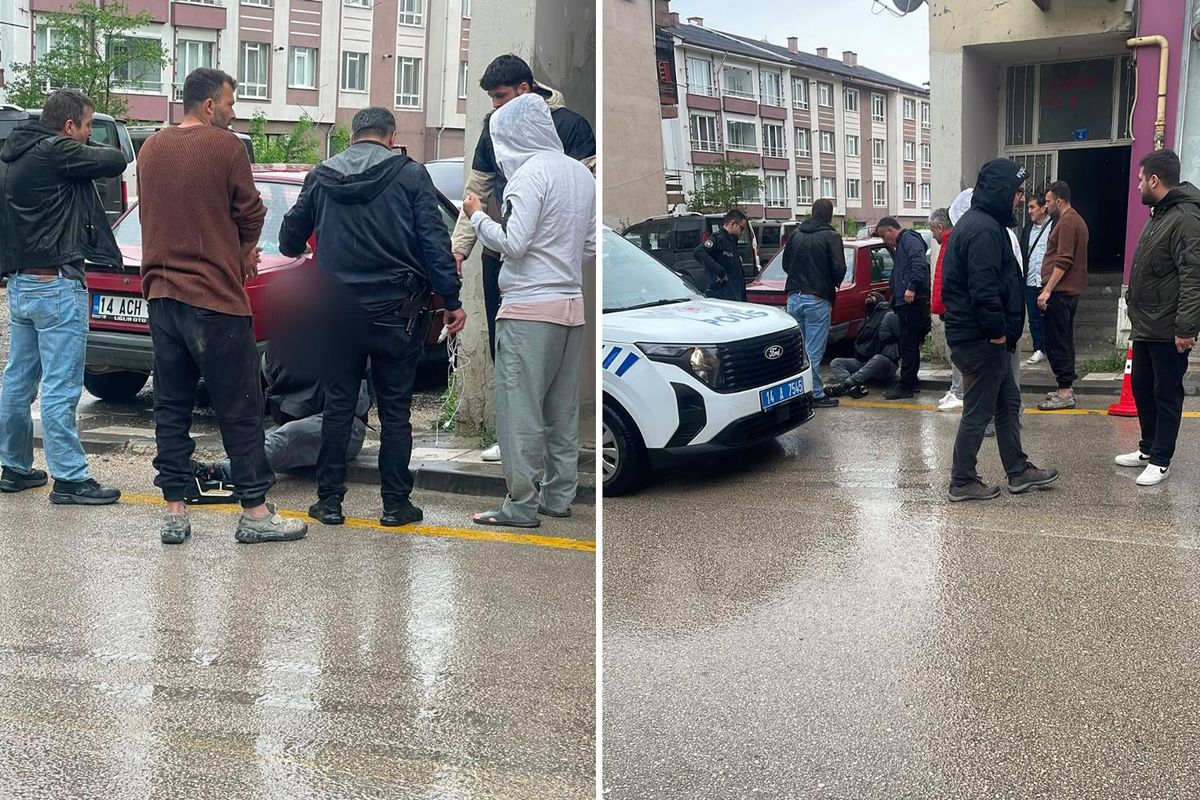 Bolu’da yabancı uyruklu şahıs kendisini uyaran polislere saldırdı