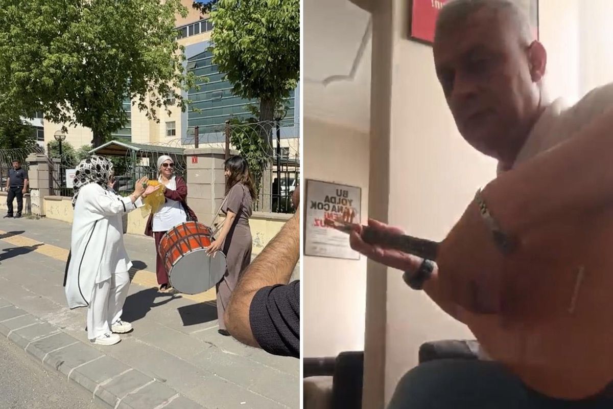 Boşanmayı davul zurna ile kutlayan kadının kocasından karşı hamle