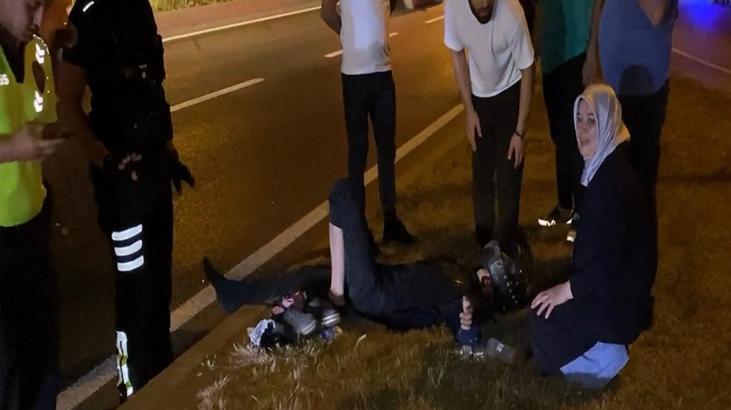 Bursa İnegöl'deki kazada anne, yaralı oğlunun elini tutarak moral verdi