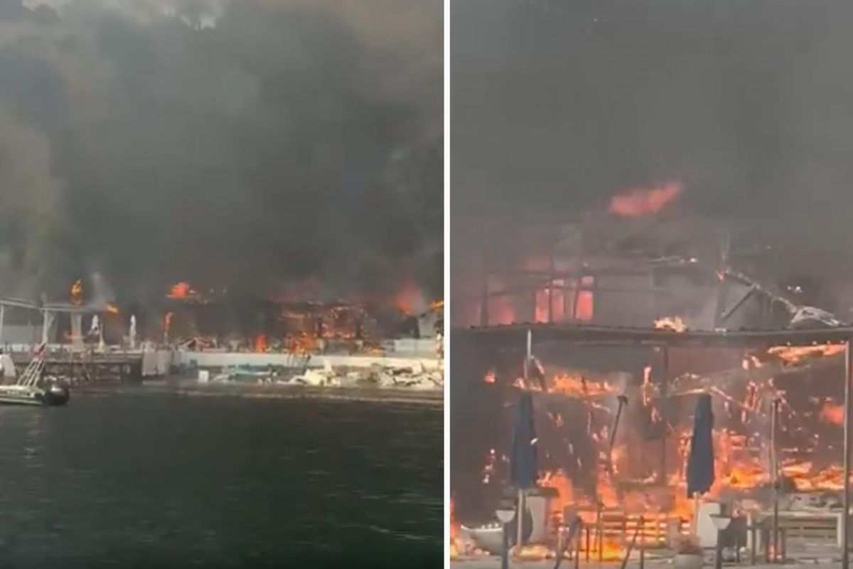 Büyükada'da Yangın Paniği