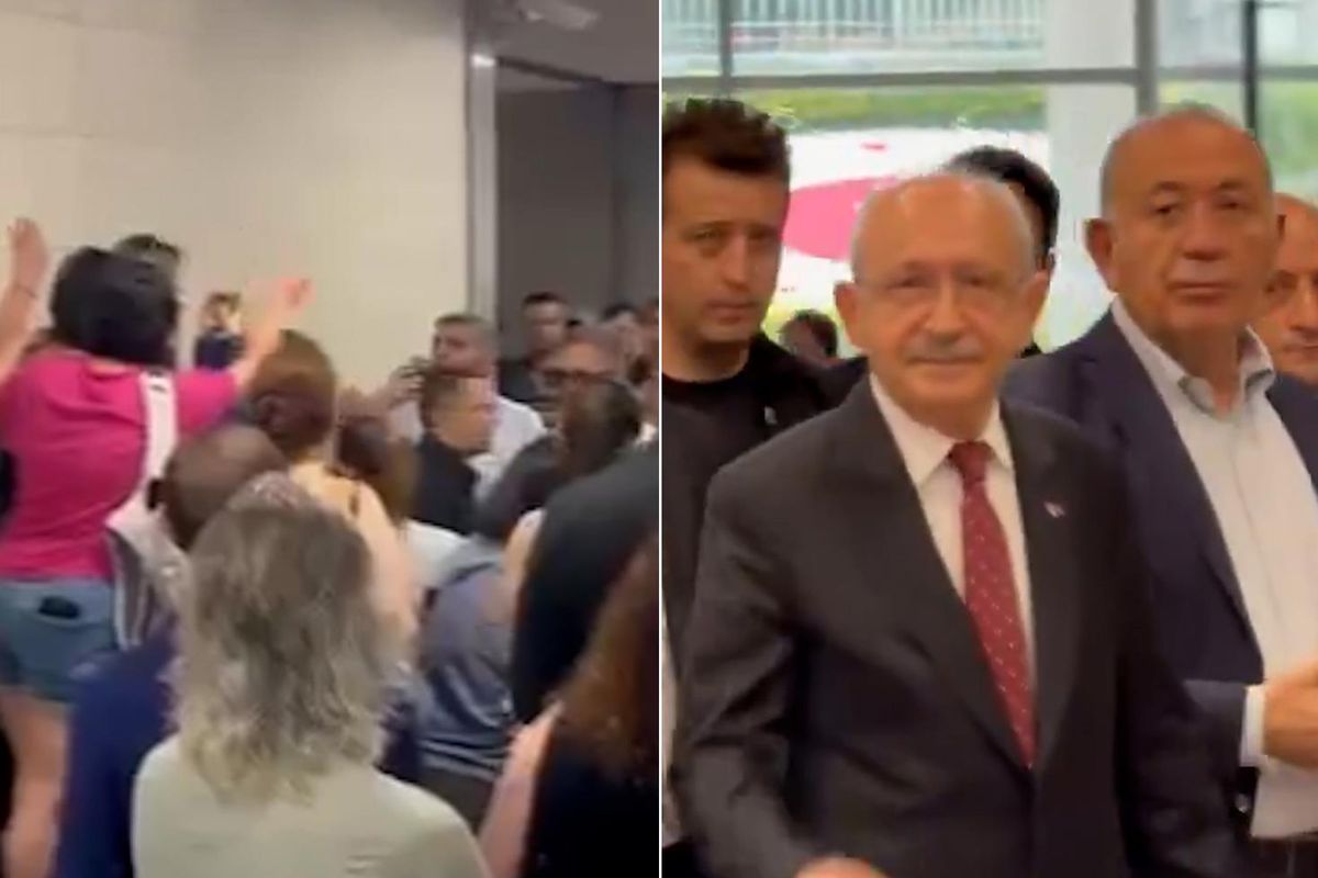 Deniz Göktaş'a destek için adliyeye giden Kılıçdaroğlu'na protesto
