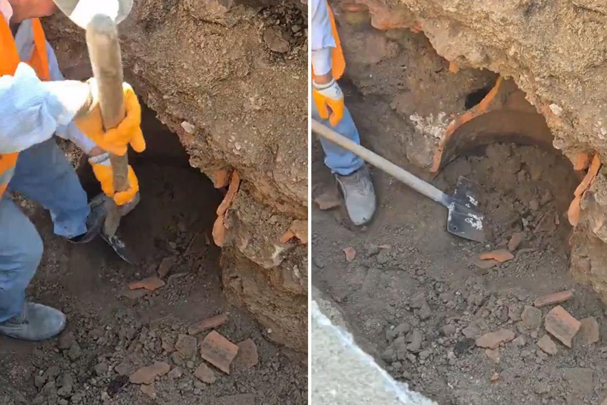 Görüntü Türkiye'den! Belediye işçisi 