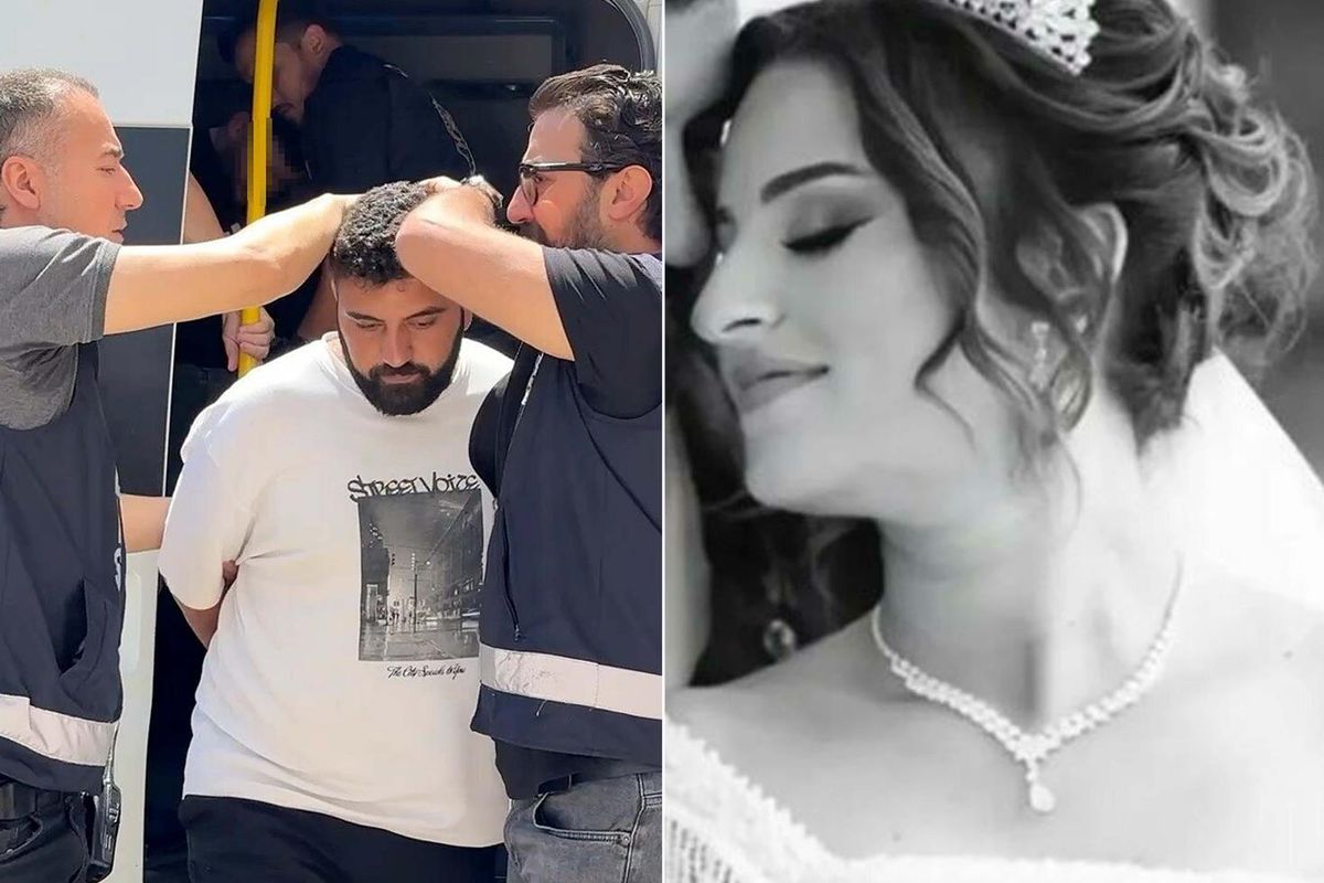 Hamile eşini öldüren caniye çıldırtan uğurlama! Bir de tebessüm etti