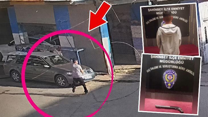 İş yerindeki kızı taciz edip dükkana kurşun yağdırdı! Gaziantep’teki pompalı dehşet anları kamerada