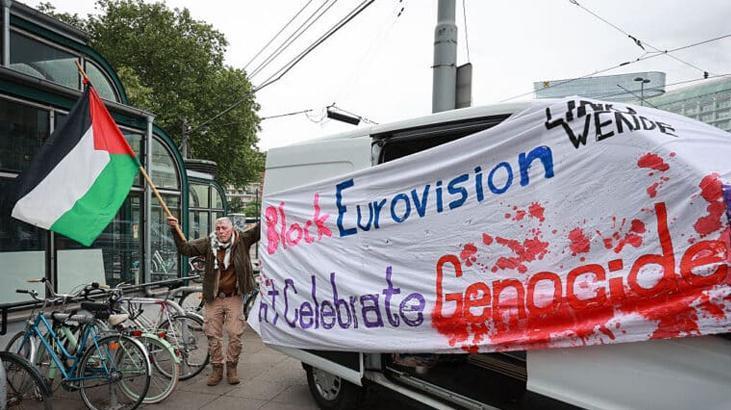 İsrail'in katılımının protesto edildiği Eurovision ile ilgili çarpıcı gelişme! '35 milyon düştü'