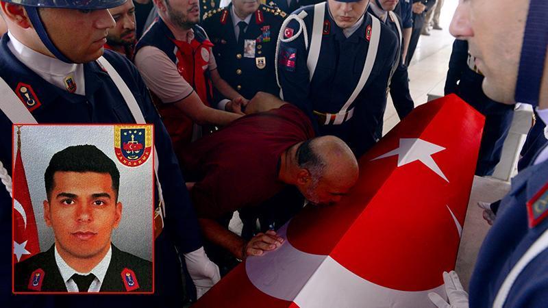 Kazada şehit olan uzman çavuş, son yolculuğuna uğurlandı