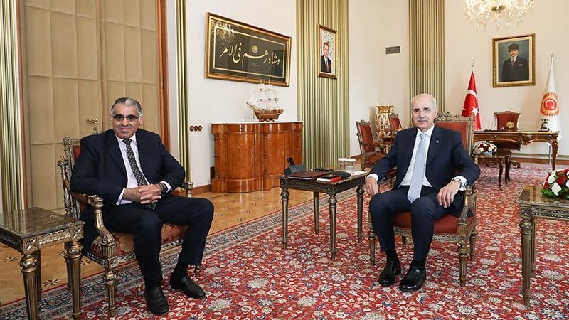 Kurtulmuş, Birleşik Krallık-Türkiye Parlamentolar Arası Dostluk Grubu Başkanı ile görüştü