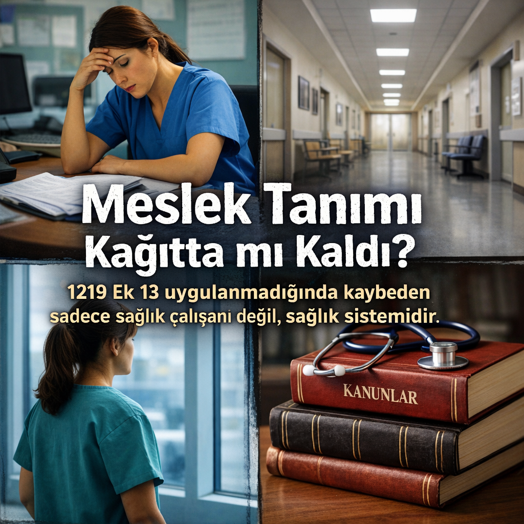 1219  Sayılı Kanun Uygulanmadığında Kaybeden Sadece Sağlık Personeli Değil! Sağlık Sistemidir.