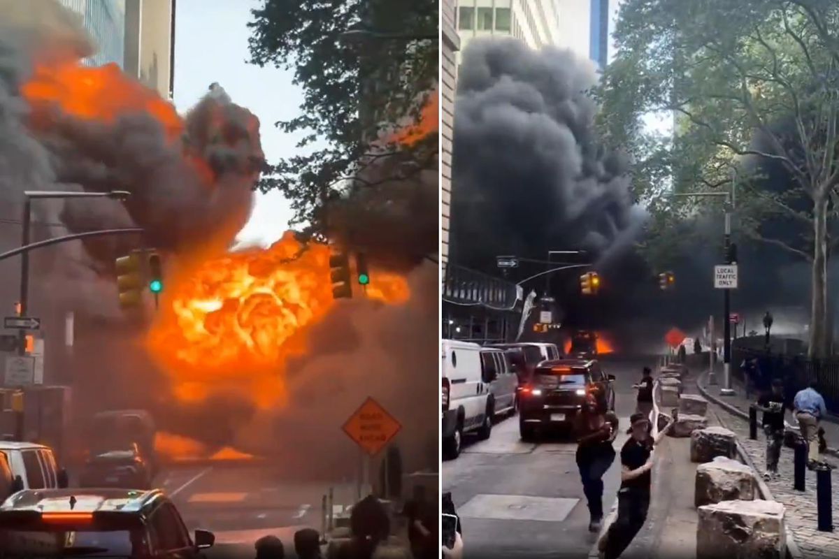 New York’ta büyük panik! Araç bir anda patladı