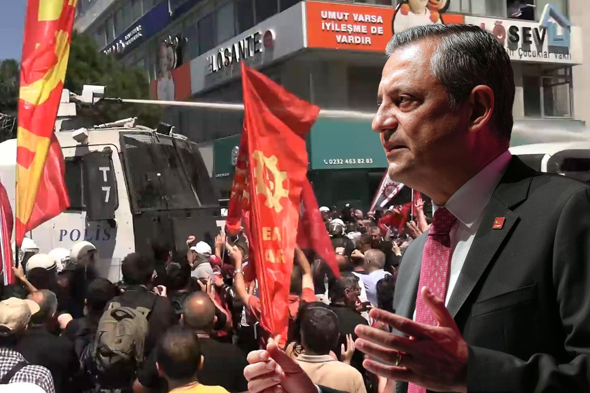 Özgür Özel'in mitingi öncesi Cumhuriyet Meydanı karıştı! Kalabalığa TOMA'lı müdahale