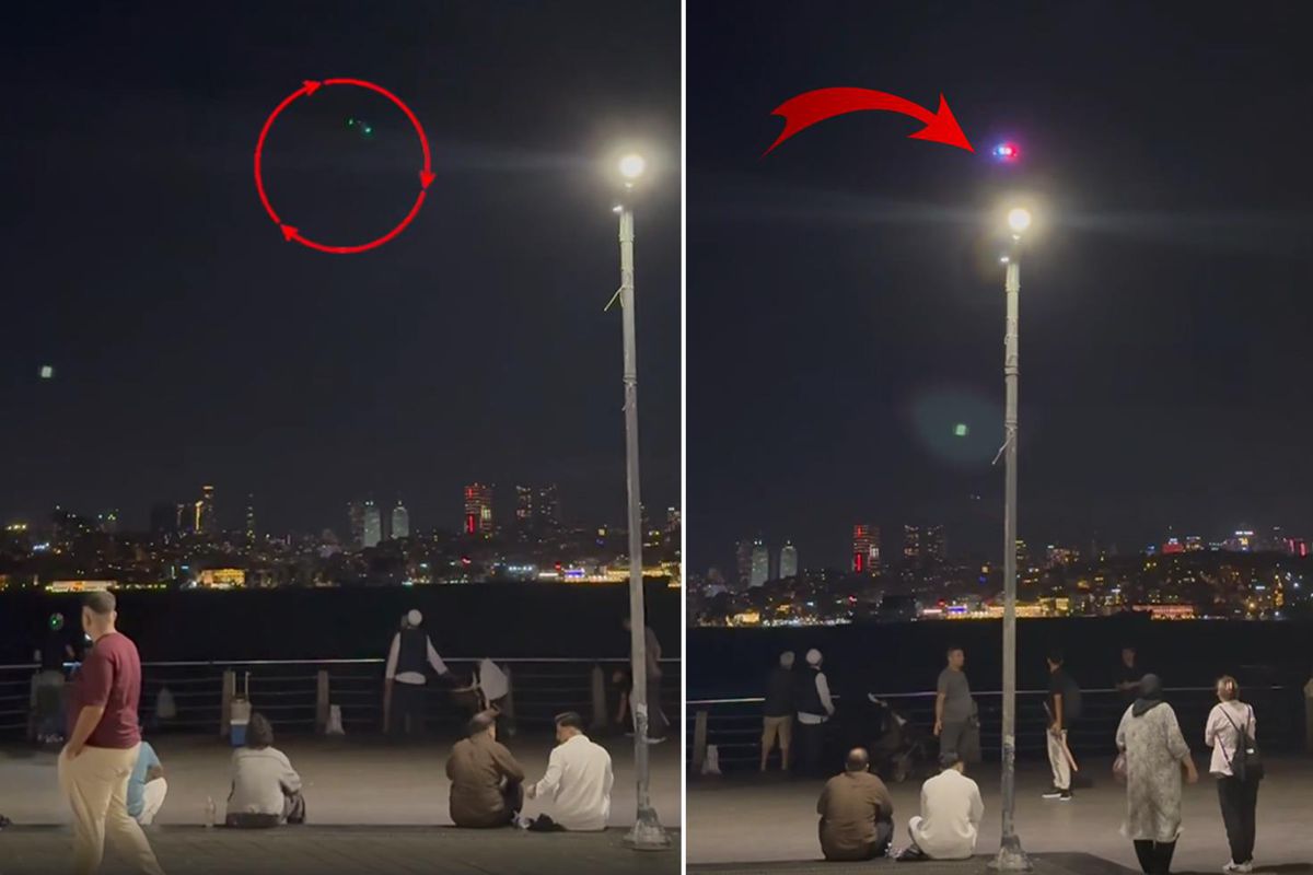 Polis dronu bu kez Üsküdar’da! Anonsu duyanlar uzaklaştı