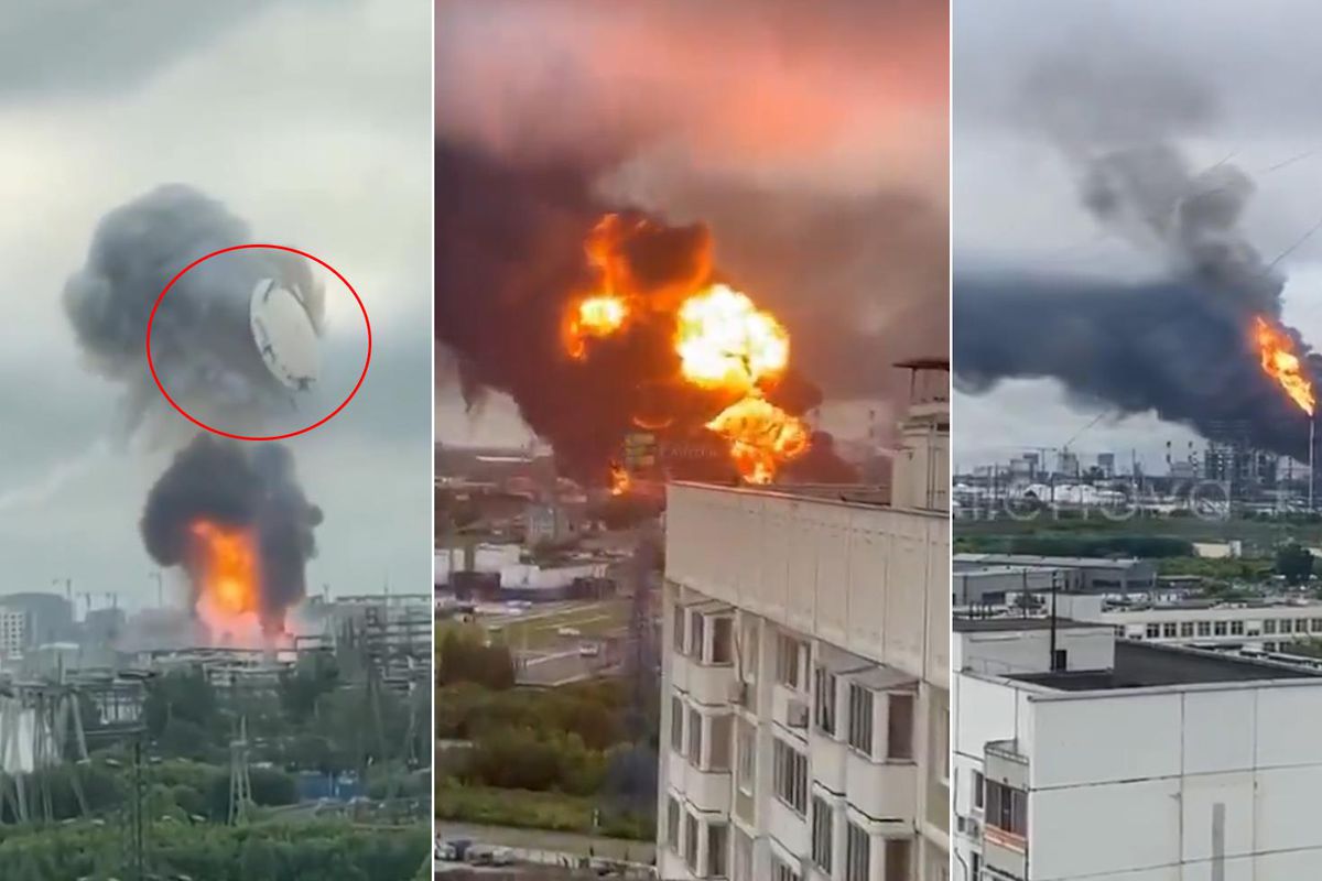 Rusya'nın başkenti vuruldu! Bina resmen havaya uçtu, şehir alev alev