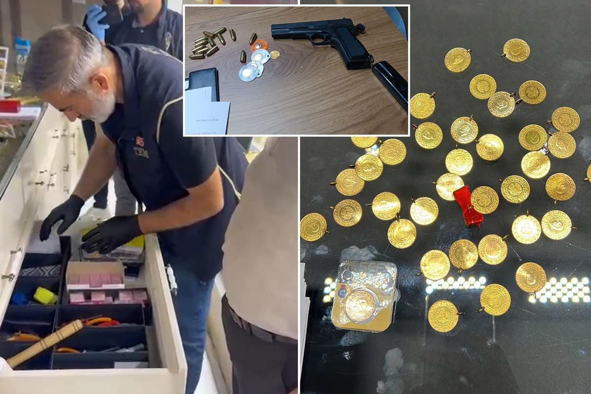 Sahte altın operasyonundan çarpıcı görüntüler! Adreslerden neler çıktı neler