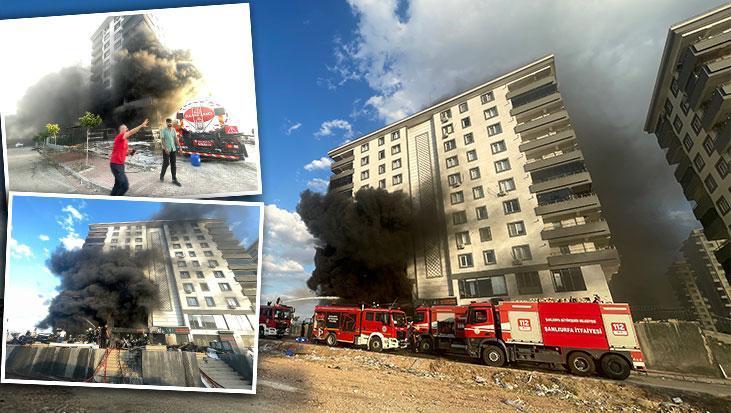 Şanlıurfa'da 10 katlı apartman alevlere teslim oldu! İtfaiye ve TOMA ekipleri yardıma koştu, 7 kişi dumandan etkilendi