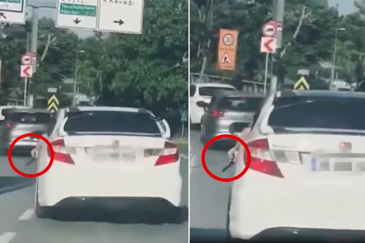 Sarıyer'de oyuncak silah paniği: Sürücü yakalandı