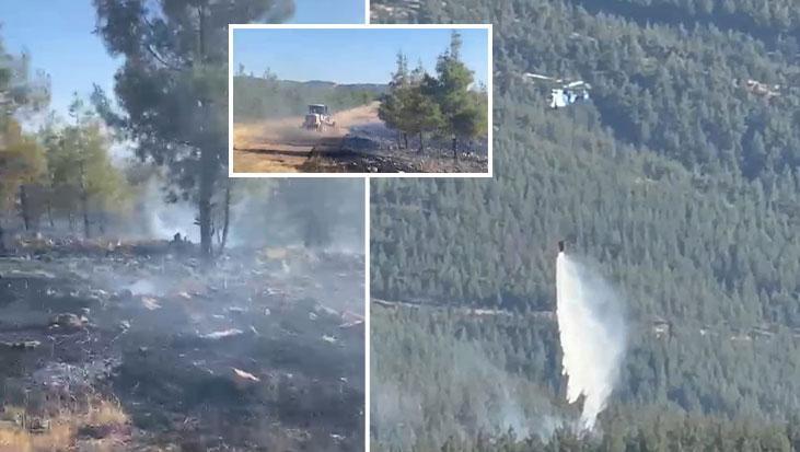 SON DAKİKA ORMAN YANGINI HAERLERİ: Gaziantep’te orman yangını! Havadan ve karadan müdahale