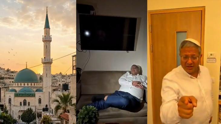 Terörist Ben-Gvir'den skandal paylaşım! Ezan sesini hedef aldı, tehditler savurdu: 'Bu gürültüyü keserim'