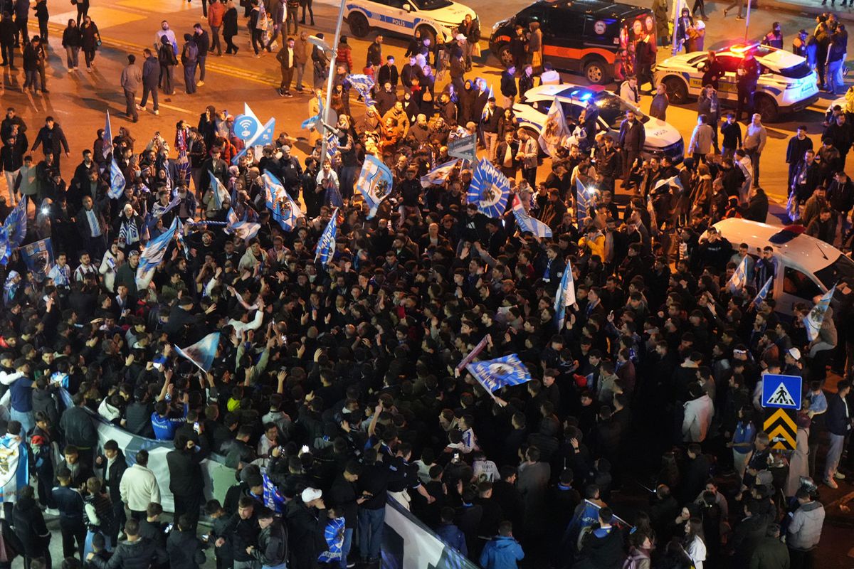 Erzurum’da Süper Lig coşkusu caddelere sığmadı