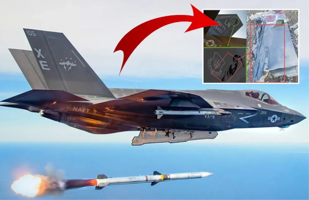 İran, ABD'nin görünmez savaşçısı F-35'i vurdu! İşte enkaz görüntüleri