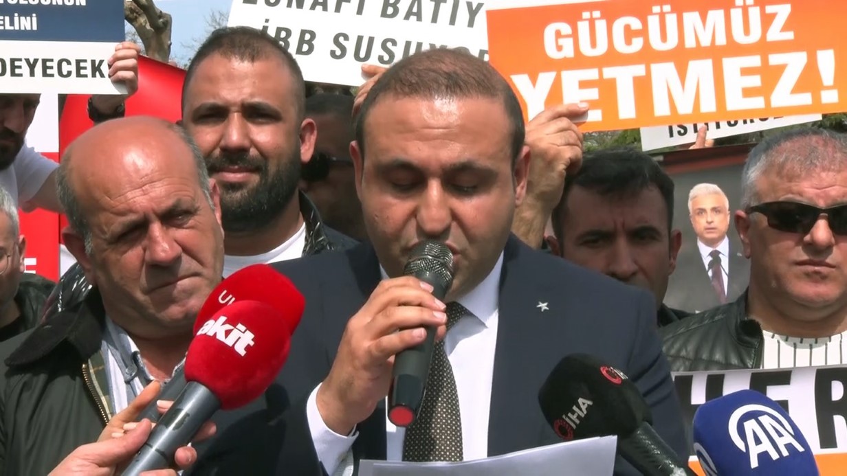 Özel Halk Otobüsü esnafından Saraçhane’de mesaj: 