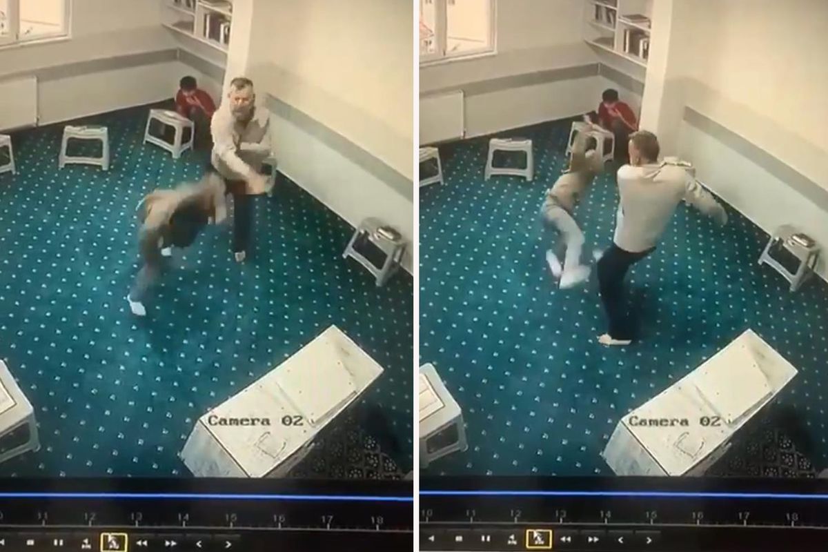 Yurtta kan donduran görüntüler! Küçücük çocuğu tekme tokat dödü